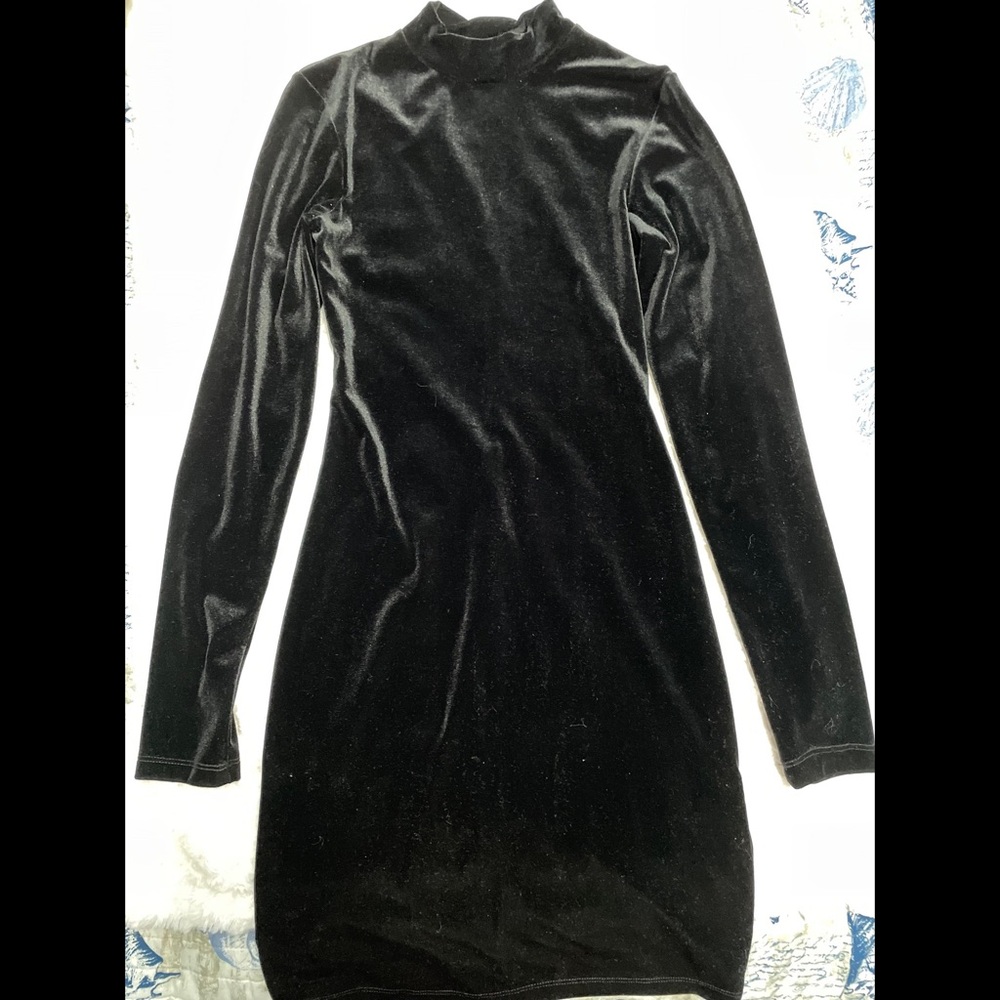 Velvet Long Sleeve Dress